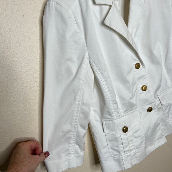 Joan Rivers White Jacket Gold Decor Small - Picture 5 of 13